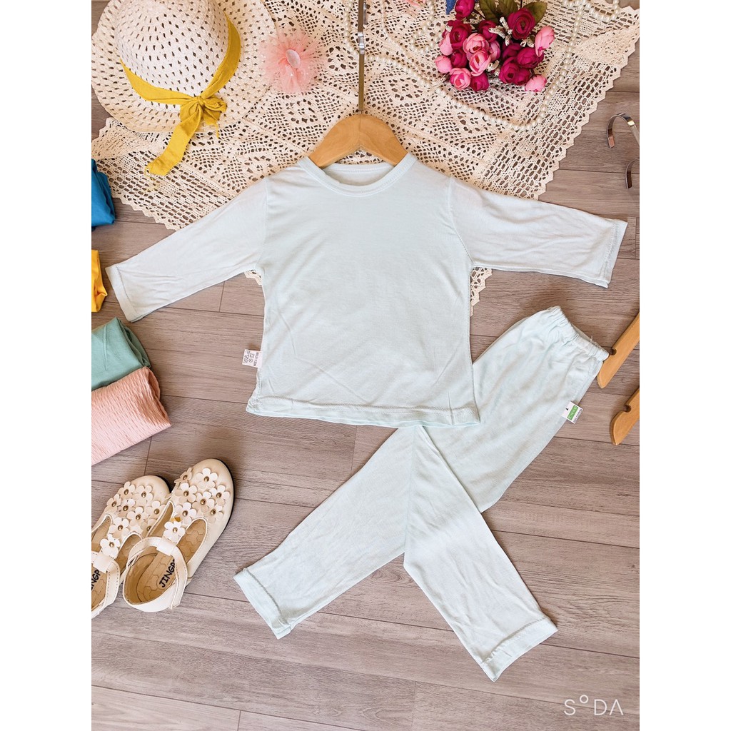 [GIAO NHANH 30 phút] Đồ bộ thun tay dài cotton 2 chiều (6-18 kg) bé trai bé gái - đồ bộ cho bé mặc nhà - KELLYWANG