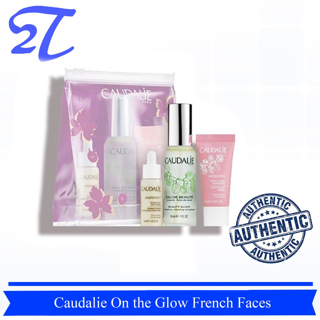 [AUTH] Bộ set dưỡng da Caudalie On the Glow French Faces