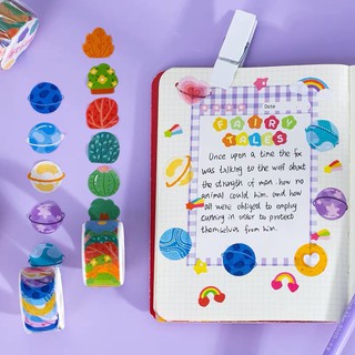 100 tấm sticker dạng cuộn