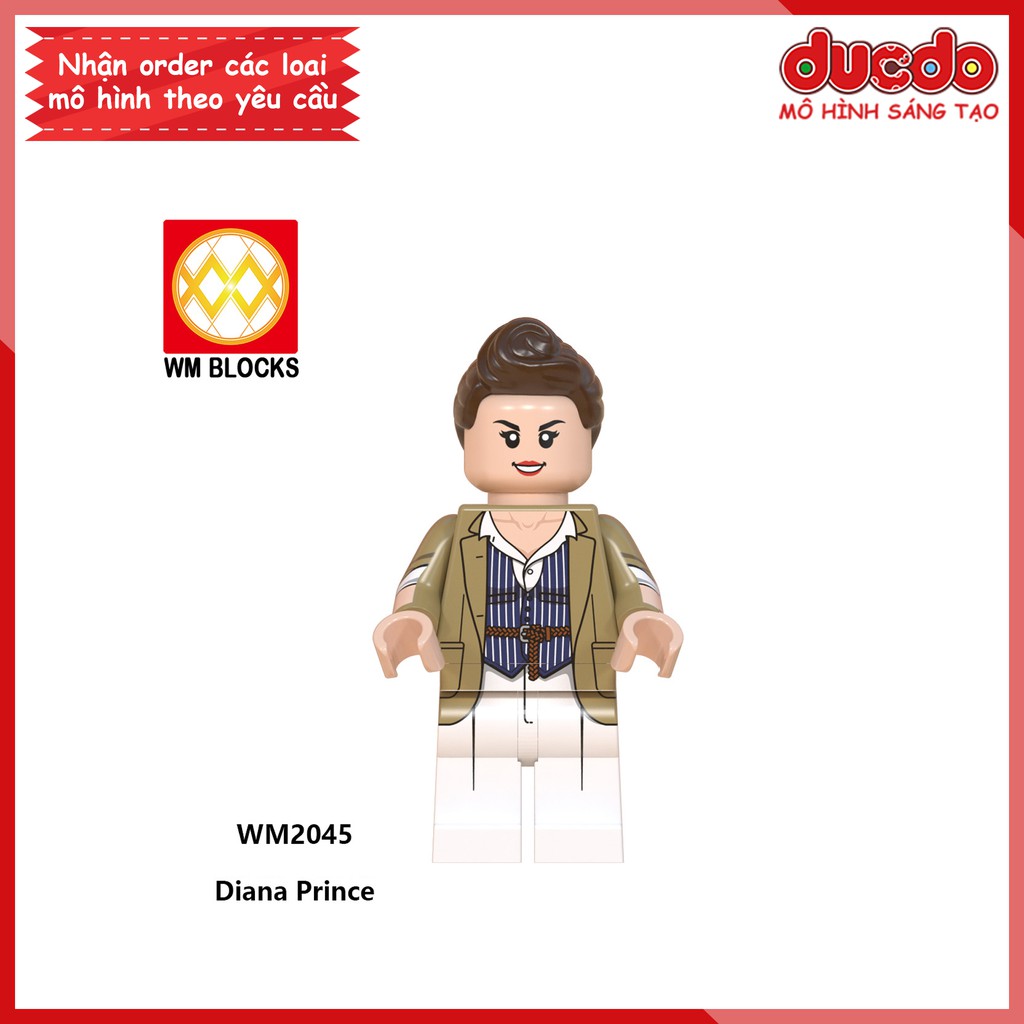 Minifigures Nữ thần chiến binh trong Wonder Woman 1984 - Đồ chơi Lắp ghép Xếp hình Mô hình Mini WM WM6100