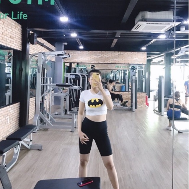 quần short lỡ biker lưng cao tập gym yoga hot trend nhiều màu