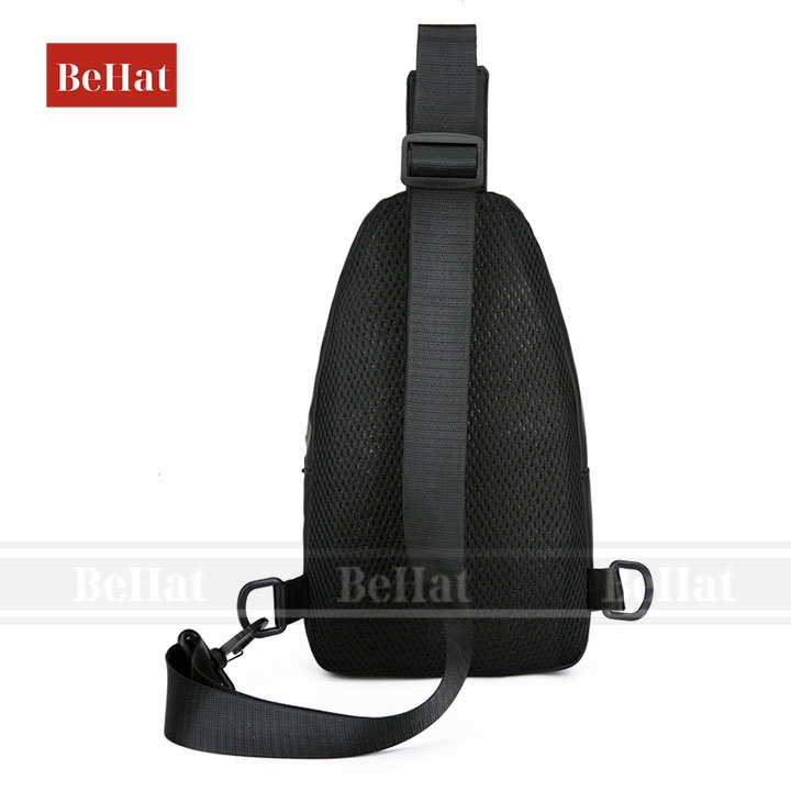 [BEST SELLER] Túi Đeo Chéo Nam Đẹp, Logo In Nổi Tinh Tế, Có Lỗ Nối Tai Nghe Tiện Lợi