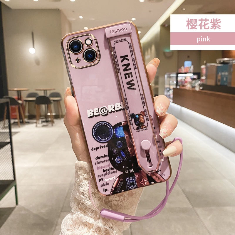 Ốp Lưng Có Dây Đeo Cổ Tay Cho Xiaomi Redmi 9 9A Note 7 8 9 10 11 Pro POCO F3