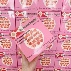 Kẹo Socola Giảm Cân Hồng Đan Mạch Chokolade Vaegttab, Bản Mới Màu Hồng, Giảm Mỡ Giảm Béo Nhanh, An Toàn, Hiệu Quả