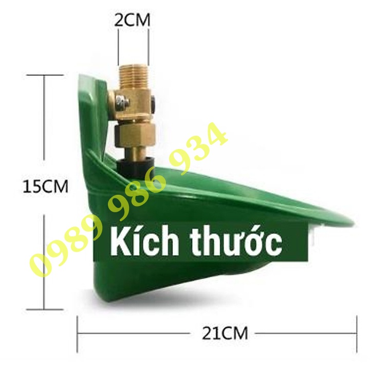 Máng uống tự động cho dê, cừu van bằng đồng hoặc nhựa hàng loại 1