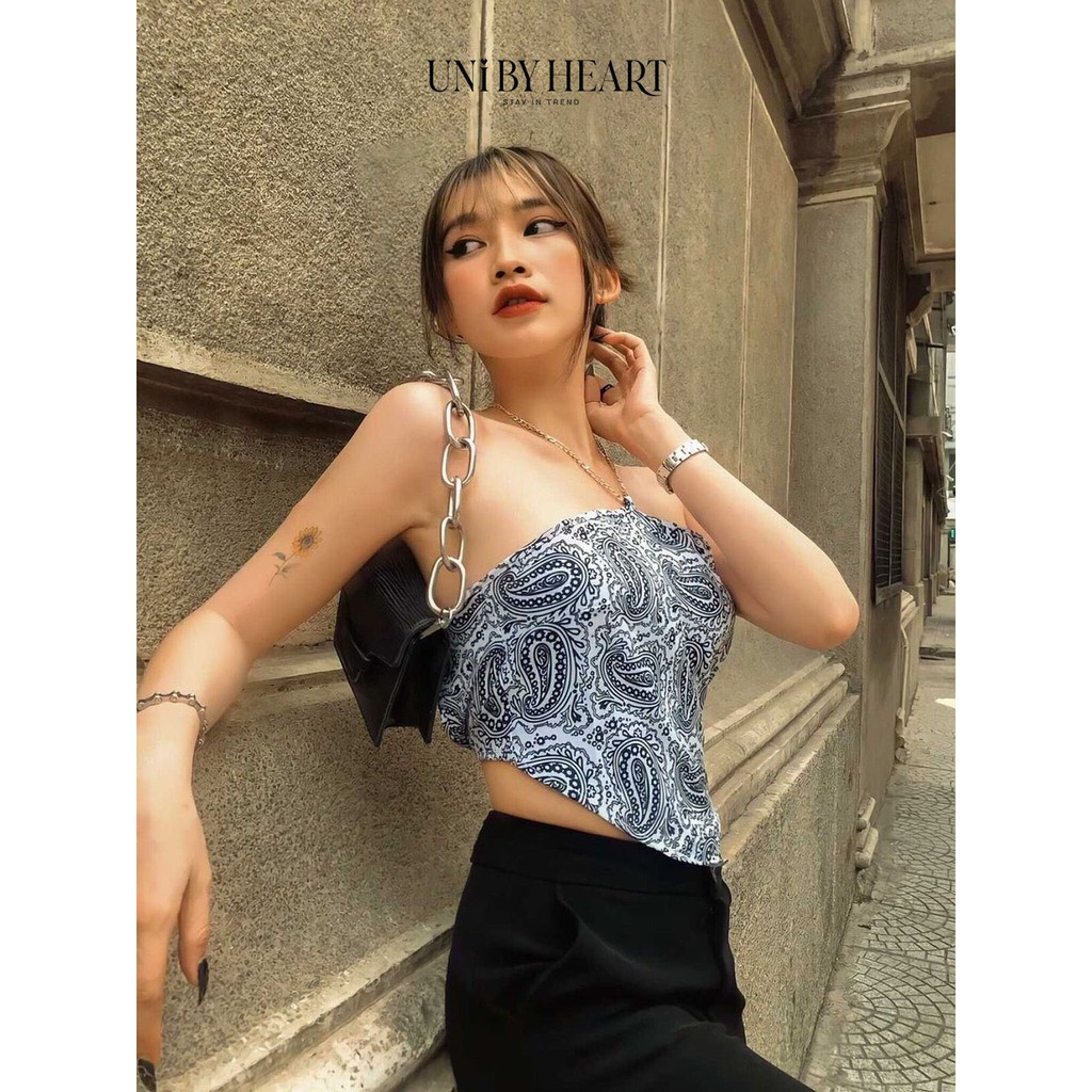 Áo Bandana Top BA001 yếm thiết kế buộc dây, họa tiết nổi bật - Uni By Heart | BigBuy360 - bigbuy360.vn