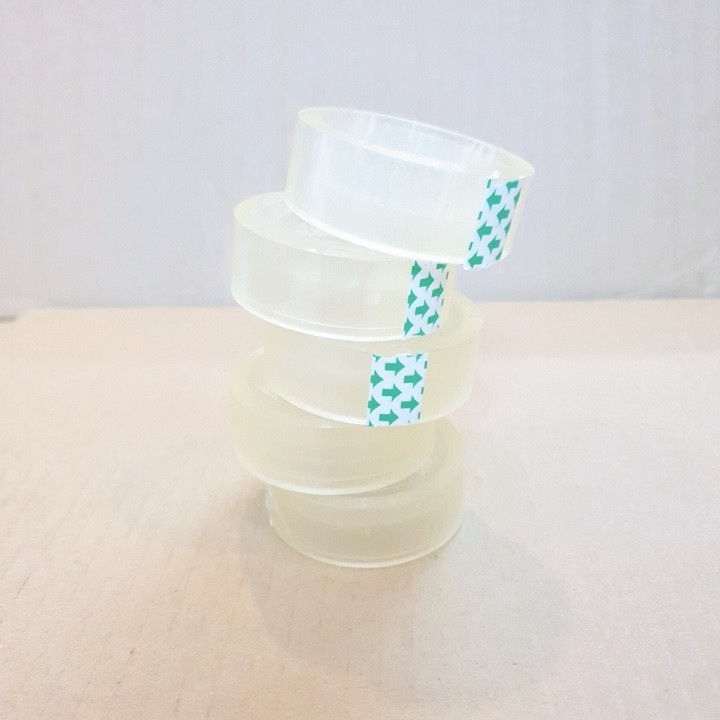 BĂNG KEO VĂN PHÒNG CUỘN NHỎ (LỐC 10 CUỘN)