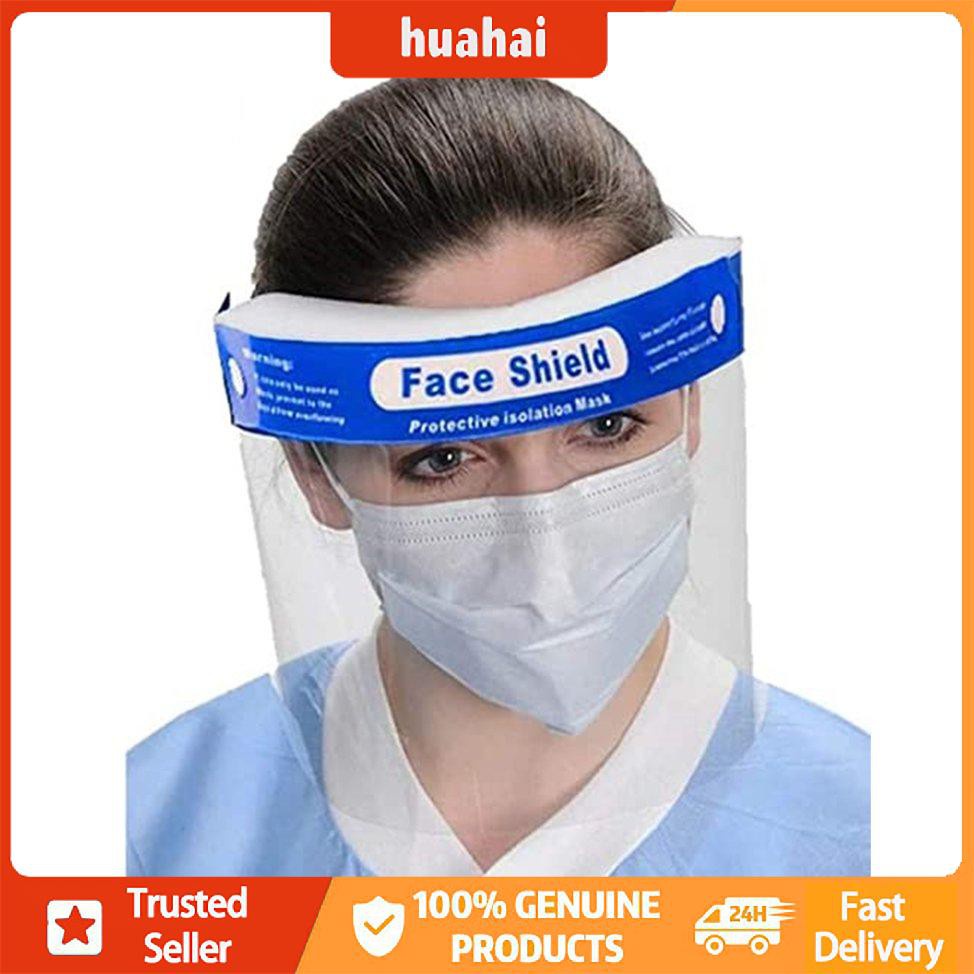 Face Shield Mặt nạ cách ly bảo vệ ngoài trời Mặt nạ có thể tái sử dụng Che chống chóng mặt