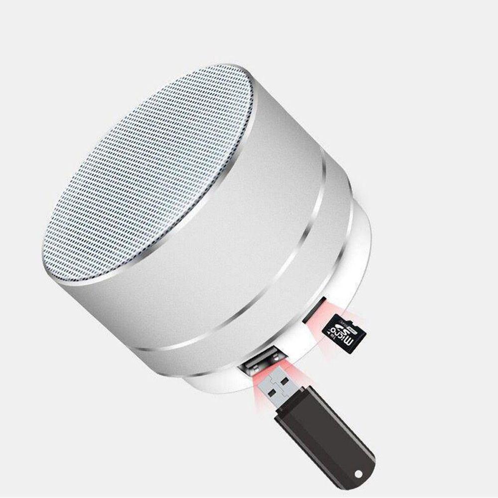 Loa Bluetooth Siêu Trầm A10 Bằng Hợp Kim Nhôm Tương Thích Với Điện Thoại Thông Minh