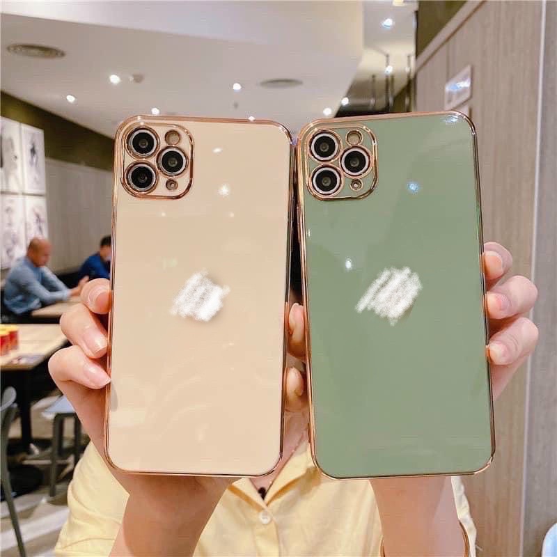 Ốp dẻo viển màu cạnh vuông iphone X/XS/XS MAX/11/11 PRO MAX/12/12 pro/12 pro max
