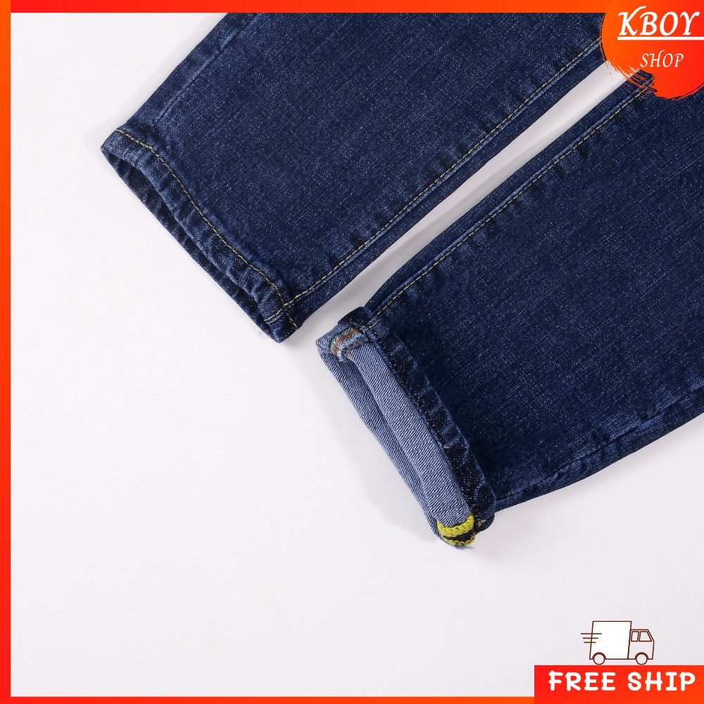 Quần jean nam rách nhẹ chất bò ống ôm suông cao cấp vải mềm mịn - QJ07 | BigBuy360 - bigbuy360.vn