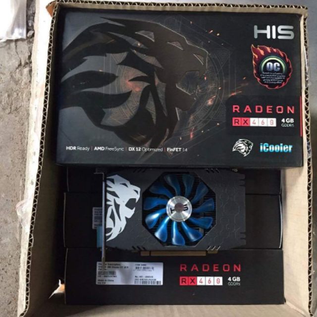 Card màn hình His Rx460 4gb còn bảo hành đến 6/2019