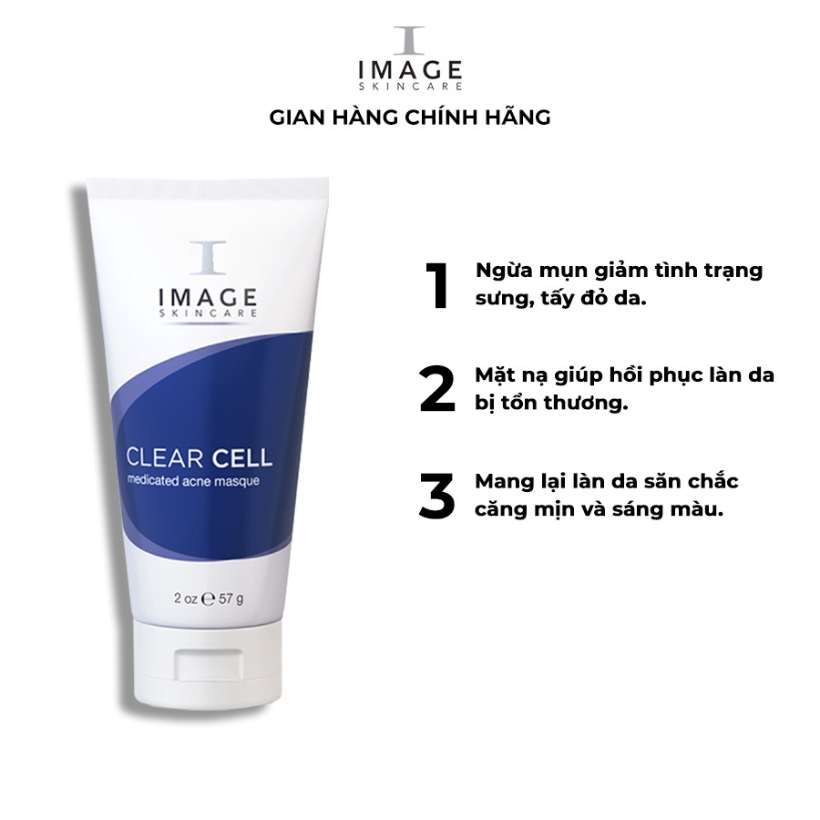 Mặt nạ chấm khô nhân mụn cấp tốc Image Skincare Clear Cell Medicated Acne Masque 57g