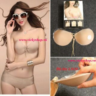 ÁO NGỰC DÁN DÂY RÚT MÚT DÀY 2.5CM (có kèm dây trong)