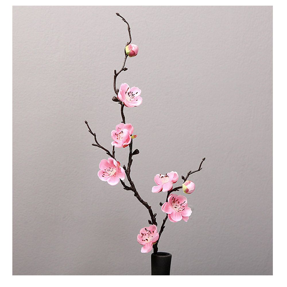 Nhánh hoa mận nhân tạo bằng lụa phong cách Trung Hoa độc đáo trang trí nhà cửa