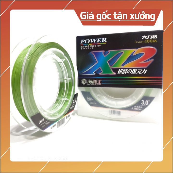 [MADE IN JAPAN ] Dây Dù Câu Cá X12 Siêu Bền Dù PE X12 7 Màu Mềm Mịn Cao Cấp Đủ Size