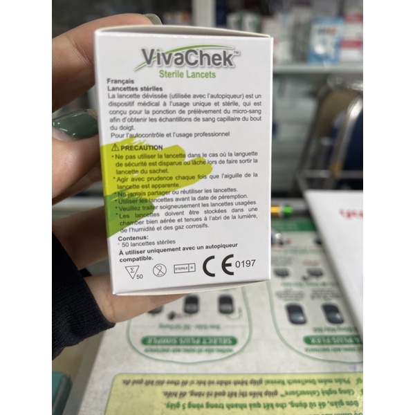 Kim lấy máu Sinocare/ Yuwell/ Vicacheck
