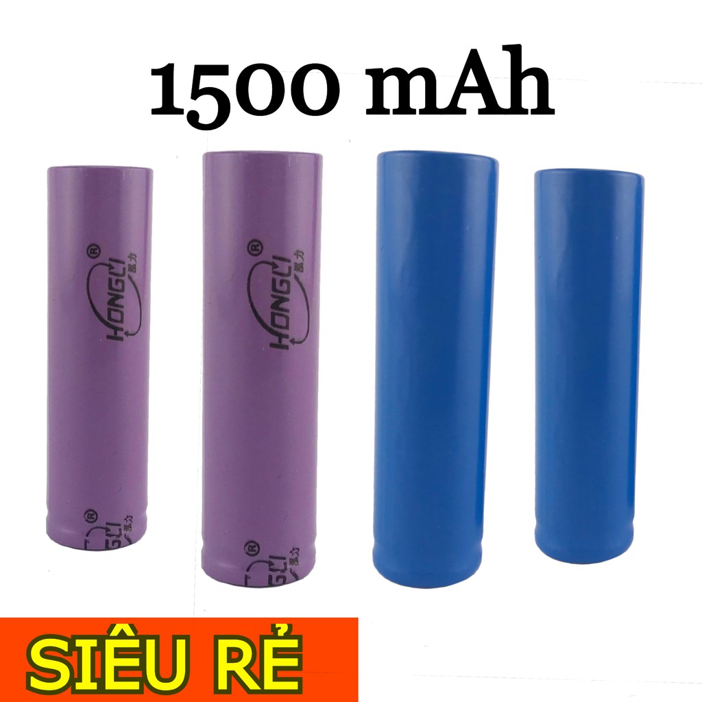 Cell pin li-on 18650 dung lượng 1500mah bán lẻ như sỉ (màu ngẫu nhiên)