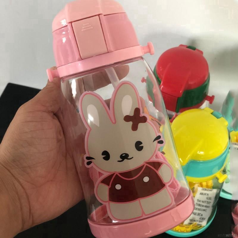 Bình nước 600ml họa tiết hoạt hình đáng yêu cho bé