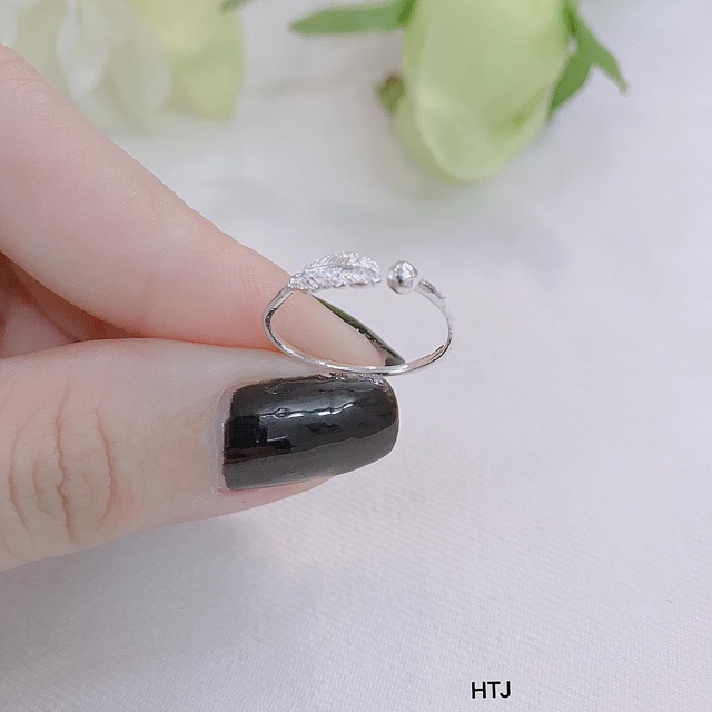 NHẪN LÔNG VŨ HÀNG BẠC TA - LOẠI ĐẸP