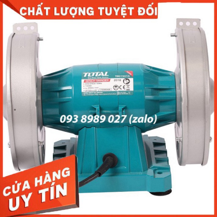 {HÀNG SẴN} MÁY MÀI ĐỂ BÀN 2 ĐÁ 150W TOTAL - INGCO BG61502 nguyên zin nhé các bác