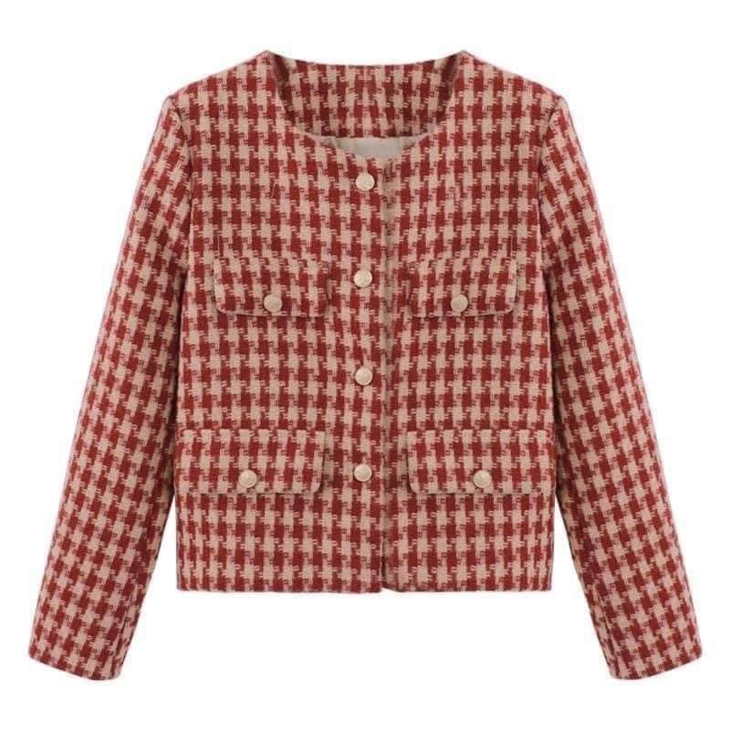 ÁO DẠ TWEED TIÊU KHUY ĐỒNG SIÊU HOT HÀNG QUẢNG CHÂU