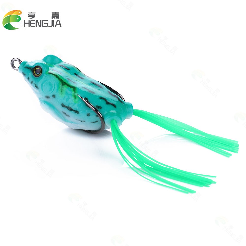 Mồi câu cá hình ếch cá dễ thương HENGJIA 5.5cm