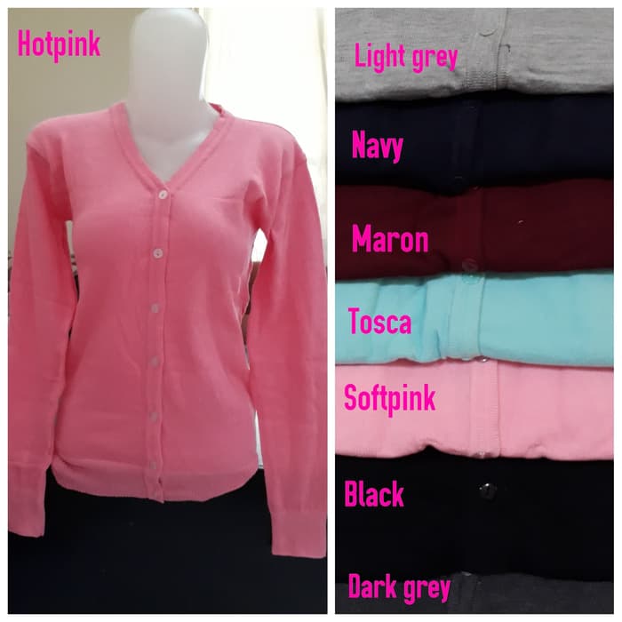Gancardi - Áo Khoác Cardigan Mềm Dệt Kim Màu Hồng Cho Nữ