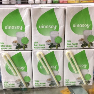 Sữa Đậu Nành Nguyên Chất Vinasoy lốc 6 hộp x 220ml