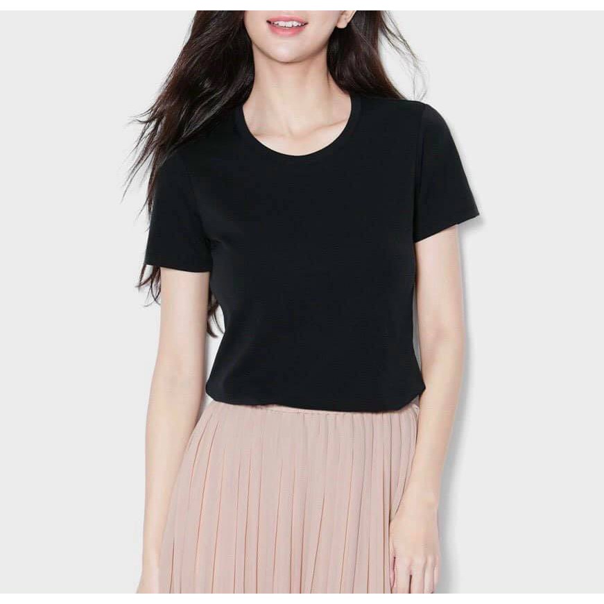 Áo phông nữ chất liệu cotton mềm mại cổ tim 45-75kg