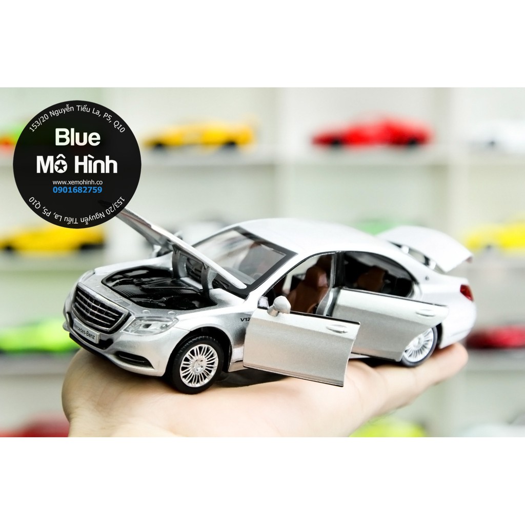 Blue mô hình | Xe mô hình Mercedes S600 Maybach tỷ lệ 1:32