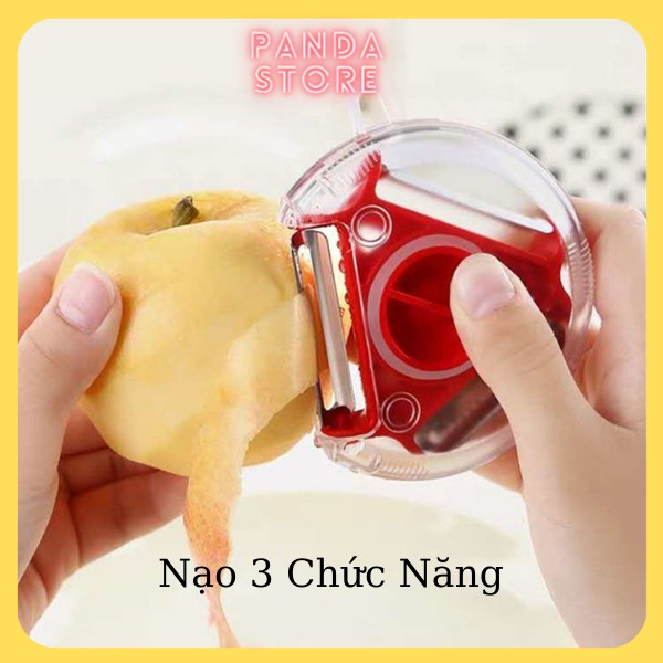 Nạo rau củ quả đa năng có 3 chức năng nhỏ gọn tiện dụng.