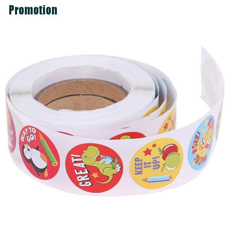 Cuộn 500 miếng dán hình động vật dễ thương dành cho trang trí