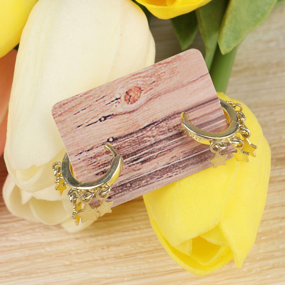 MAG Set 100 Tấm Thẻ Giấy Kraft Trưng Bày Bông Tai Tiện Lợi