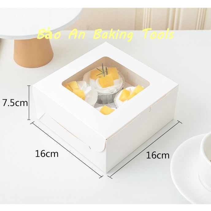 Hộp giấy đựng bánh Cupcake 4c-6c