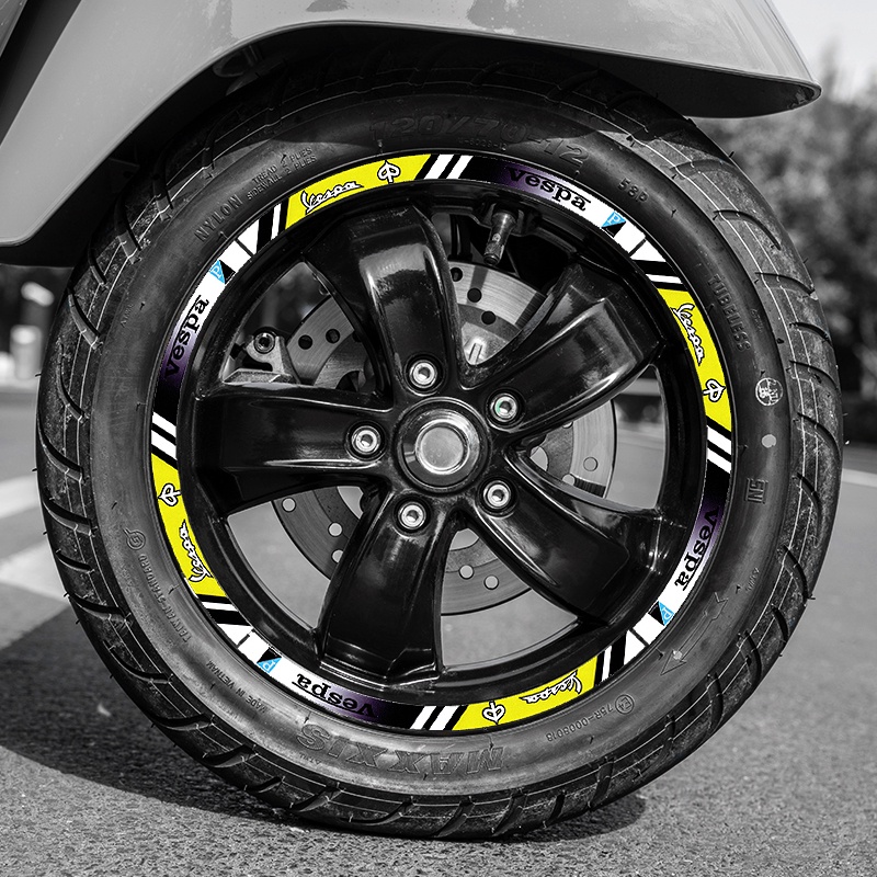 Vespa Hình dán bánh xe Phản chiếu Xe máy đề can Đối với PIAGGIO GTS300 Sprint 150 300
