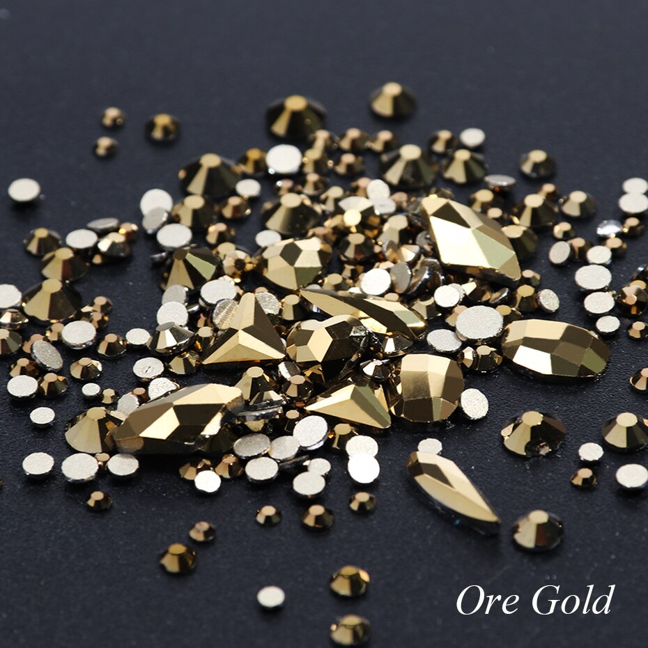 Hộp đá đính 3D trang trí móng tay nghệ thuật