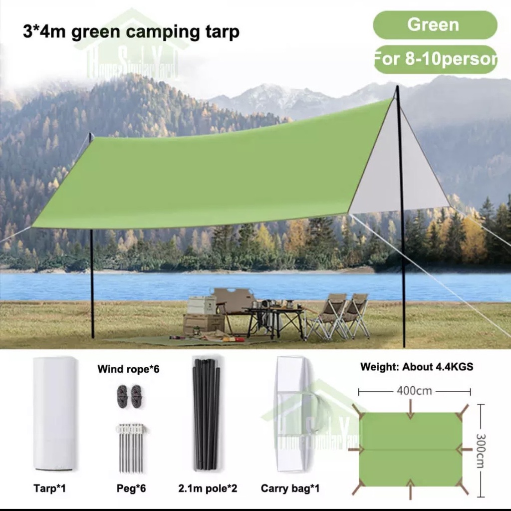 Lều cắm trại ngoài trời chất liệu polyester chống UV , tia cực tím thích hợp cho dã ngoại