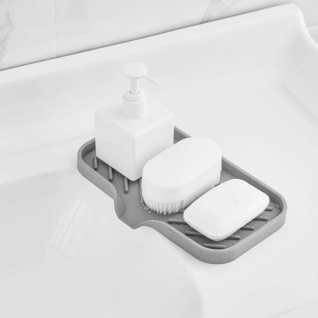Mocho Khay Silicone Đựng Xà Phòng Có Lỗ Thoát Nước Sắp Xếp Gọn Gàng Cho Nhà Tắm