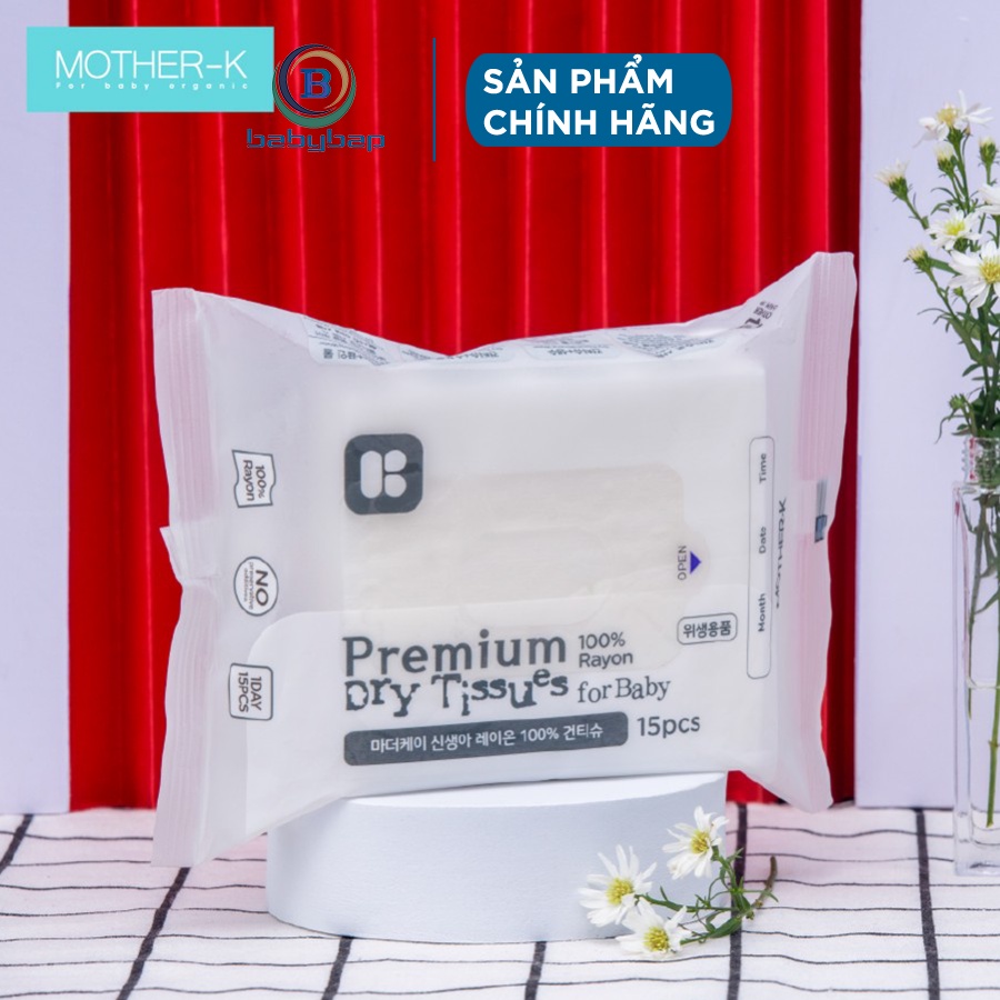 Khăn Khô Đa Năng Mother-K Hàn Quốc 100% Chất Liệu Rayon (15c)