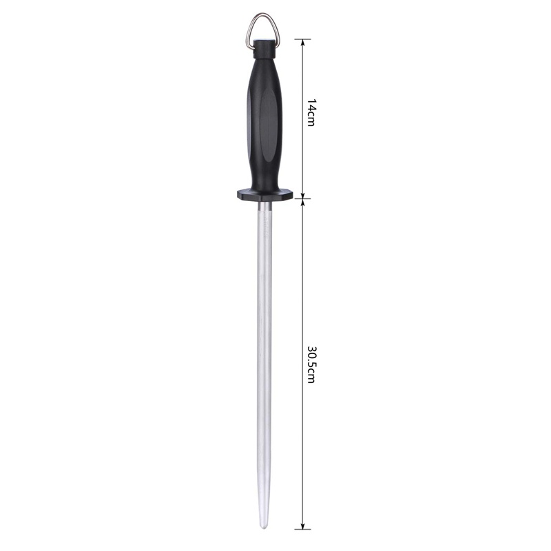 Dụng Cụ Mài Dao Bằng Thép Khối Lượng Nhẹ &amp; Bền Hình Bầu Dục Chuyên Nghiệp 31Cm