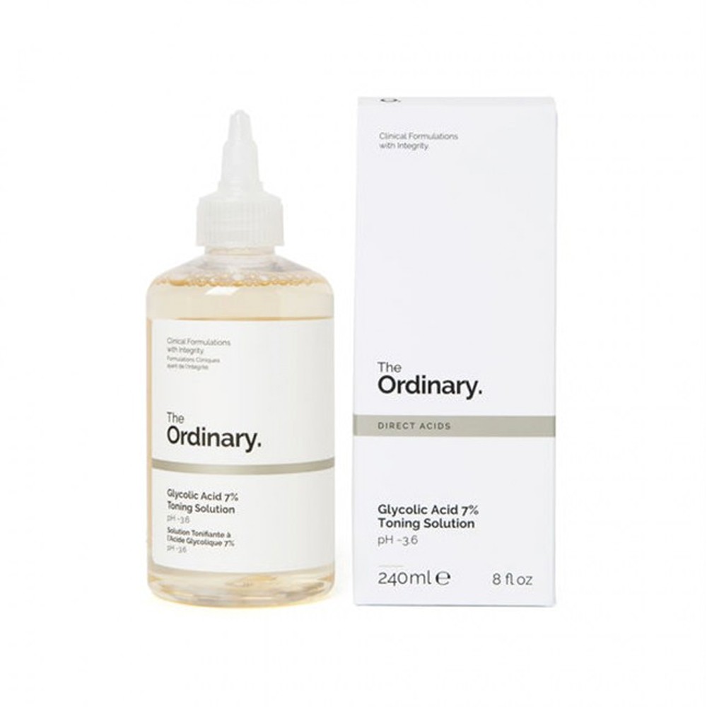 Toner tẩy da chết AHA THE ORDINARY GLYCOLIC ACID 7% TONING SOLUTION 240ml (BILL US) nước hoa hồng