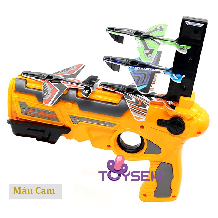 Đồ chơi máy bắn máy bay Toysem độc đáo cho trẻ từ 3 tuổi - Trò chơi vận động phóng máy bay lượn - Quà tặng sinh nhật