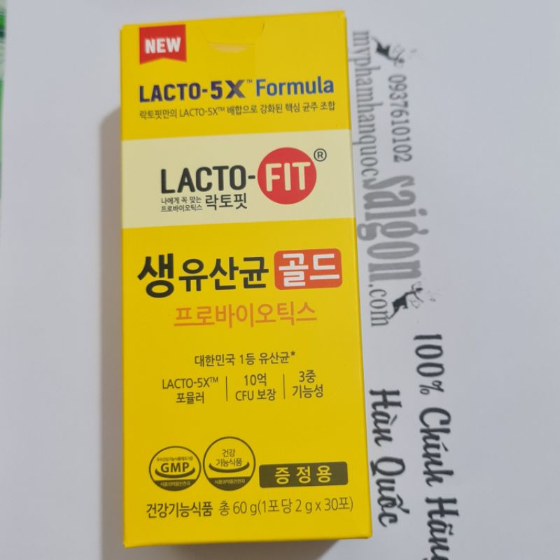 Men vi sinh Lacto Fit Hàn Quốc (Gold)