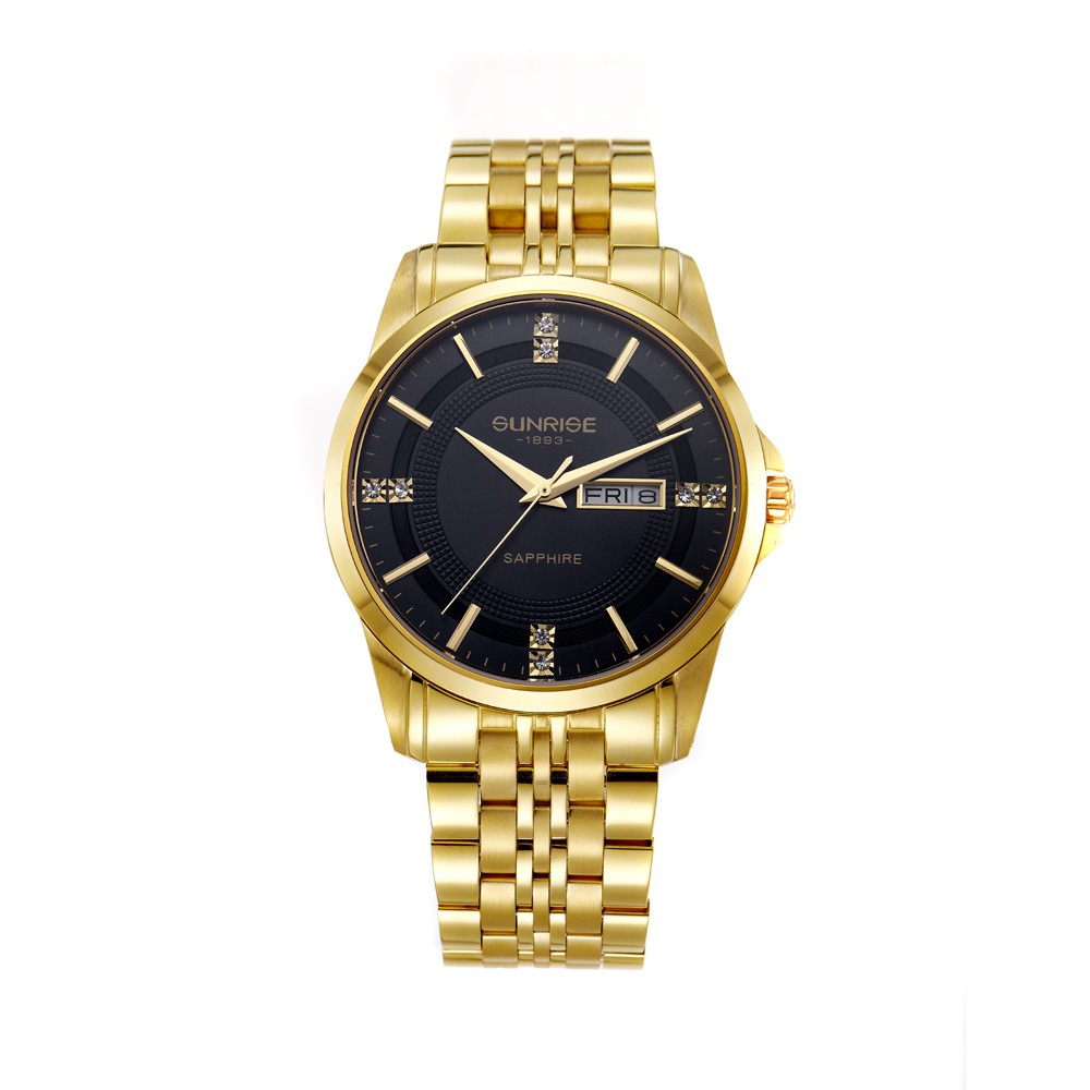 Đồng hồ Sunrise Nam chính hãng Nhật Bản M1198.G.D kính saphire chống trầy - bảo hành