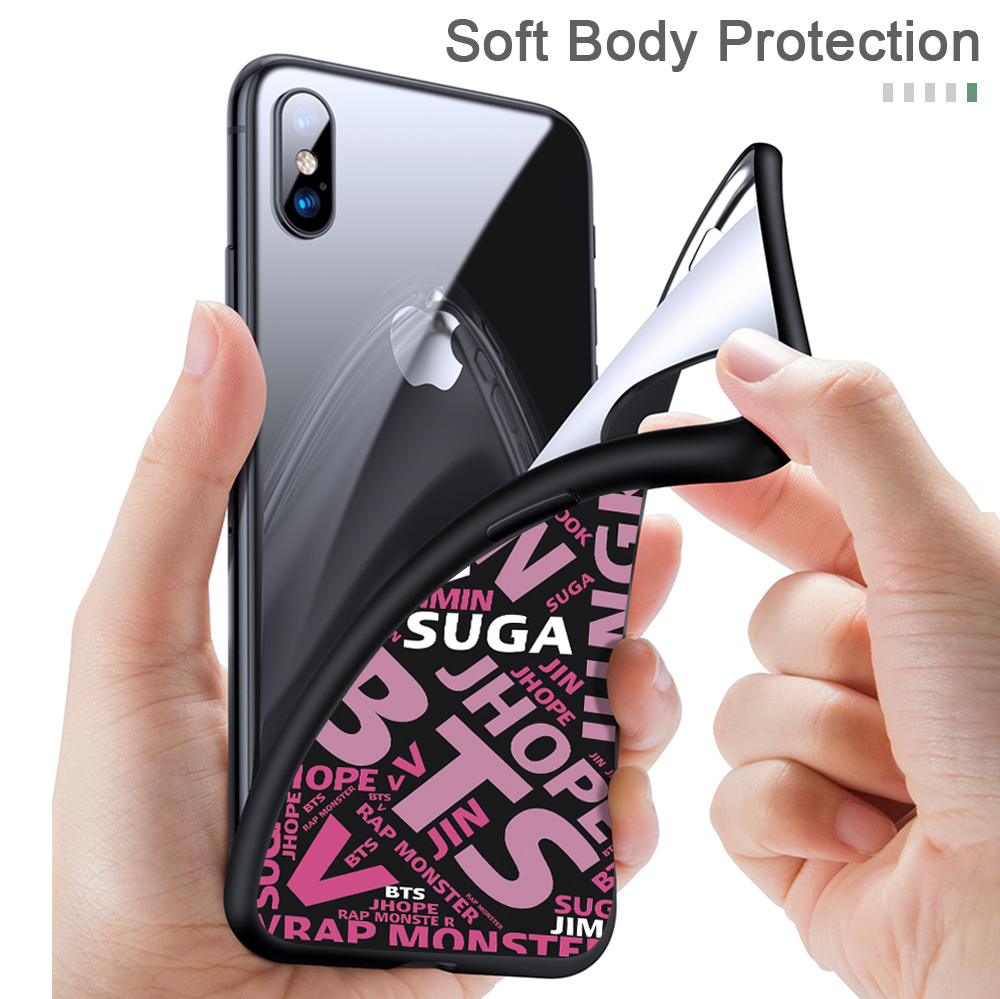 Xiaomi Mi 8 SE Pro Lite Xiomi cho Cool Graffiti Spliced Letter Pattern Phone Case Soft Silicone Casing Shockproof Matte Cover Protective Cases Ốp lưng điện thoại