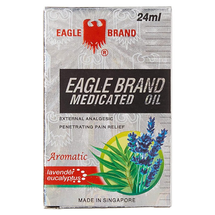 Dầu gió Eagle Brand Medicated Oil Aromatic - Lavender Eucalytus 24ml