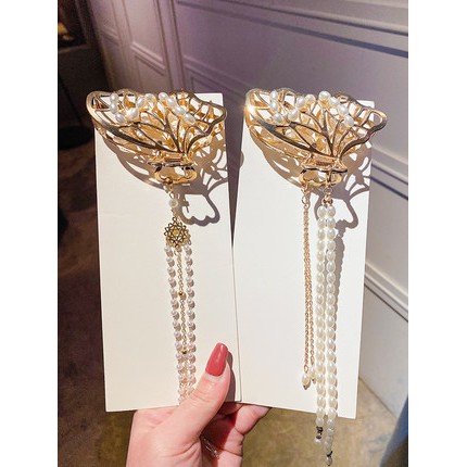 Kẹp tóc phối tua rua phong cách Hàn Quốc 2021 dành cho nữ