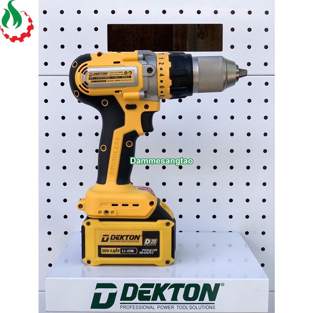 Máy khoan pin 18V Dekton D20-ID1390BL 90Nm (Chân DW)