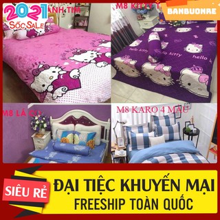 Thanh lý Bộ ga gối cotton poly 1m8